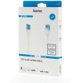 Кабель Hama H-200685 00200685 RJ-45 (m) RJ-45 (m) 5м белый плоский