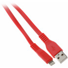 Кабель Premier 6-703RL45 2.0R USB (m)-Lightning (m) 2м красный пакет