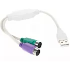 Кабель Premier 6-082-PS2 USB 2.0 A(m) PS/2 (f) 0.3м серый (пакет)