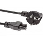 Кабель Premier 5-282 IEC C5 (3-pin) Евровилка угловой 1м (5-282(0.5) 1.0) черный (Bulk)
