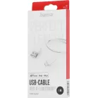 Кабель Hama H-201579 00201579 USB (m)-Lightning (m) 1м белый