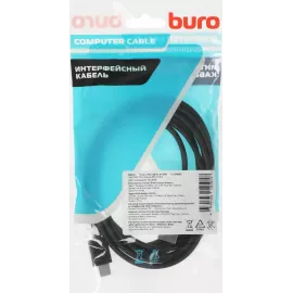 Кабель Buro BU-USB-AC-2M-3A USB (m)-USB Type-C (m) 2м черный