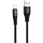 Кабель Digma DG-USBA-С-1M-27W USB (m)-USB Type-C (m) 1м черный