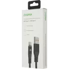 Кабель Digma DG-USBA-С-1M-27W USB (m)-USB Type-C (m) 1м черный