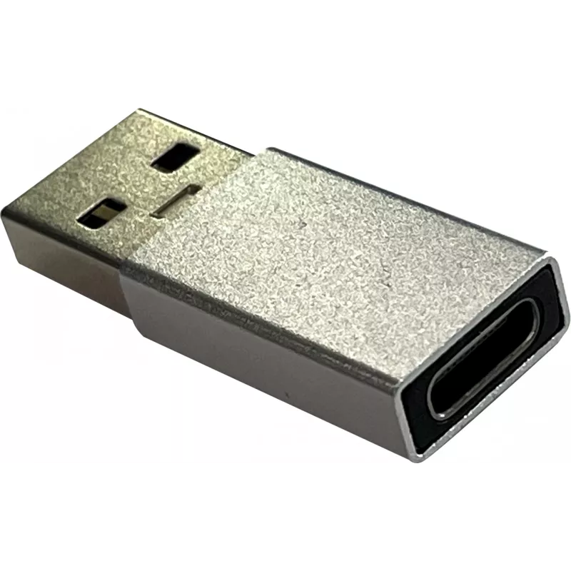 Адаптер Buro ver2.0 USB A(m) USB Type-C (f) (BU-USB2-AM-CF) серебристый