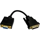 Переходник Buro DVI-D (m) VGA (f) 0.23м (BU-DVI-VGA) черный