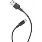 Кабель Hoco X25 Soarer X25 USB (m)-USB Type-C (m) 1м черный коробка