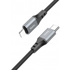 Кабель Hoco X86 iP Spear PD X86 IP USB Type-C (m)-Lightning (m) 1м черный коробка