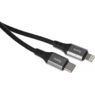 Кабель Hoco X86 iP Spear PD X86 IP USB Type-C (m)-Lightning (m) 1м черный коробка