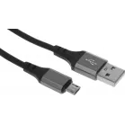 Кабель Hoco X86 Micro Spear X86 MICRO USB (m)-micro USB (m) 1м черный коробка