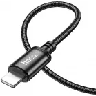 Кабель Hoco X89 Wind iP USB Type-C (m)-Lightning (m) 1м черный коробка