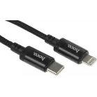Кабель Hoco X89 Wind iP USB Type-C (m)-Lightning (m) 1м черный коробка