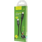 Кабель Hoco X89 Wind iP USB Type-C (m)-Lightning (m) 1м черный коробка