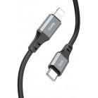 Кабель Hoco X92 Honest PD USB Type-C (m)-Lightning (m) 3м черный коробка