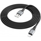 Кабель Hoco X92 Honest IP USB (m)-Lightning (m) 3м черный коробка