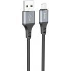 Кабель Hoco X92 Honest Micro USB (m)-micro USB (m) 3м черный коробка