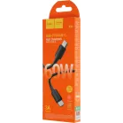 Кабель Hoco X96 Hyper X96 HYPER TYPE-C TO TYPE-C USB Type-C (m)-USB Type-C (m) 1м черный коробка