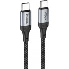 Кабель Hoco X102 Fresh Type-C to Type-C USB Type-C (m)-USB Type-C (m) 1м черный коробка