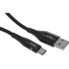 Кабель Hoco U93 Shadow Type-C USB (m)-USB Type-C (m) 1.2м черный коробка