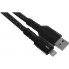 Кабель Hoco U110 iP USB (m)-Lightning (m) 1.2м черный коробка
