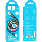 Кабель Hoco U110 Type-C USB (m)-USB Type-C (m) 1.2м черный коробка