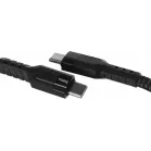 Кабель Hoco U110 Type-C to Type-C USB Type-C (m)-USB Type-C (m) 1.2м черный коробка