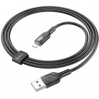 Кабель Hoco U120 iP USB (m)-Lightning (m) 1.2м черный коробка