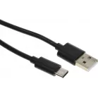 Кабель KingPrice KP-USBAC-3A-2m USB (m)-USB Type-C (m) 2м черный