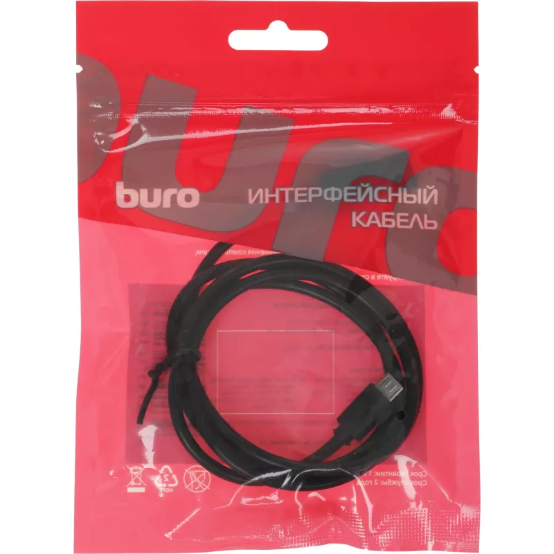 Кабель KingPrice KP-microUSB-2.4A-1m USB (m)-micro USB (m) 1м черный