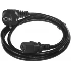 Кабель KingPrice KP-PC-Euro-C13-1.5m Евровилка угловой IEC C13 1.5м черный