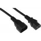 Кабель-удлинитель KingPrice KP-PC-C13-C14-3m IEC C13 IEC C14 3м черный