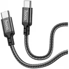 Кабель Hoco X14 TYPE-C TO TYPE-C(52215) USB Type-C (m)-USB Type-C (m) 1м черный