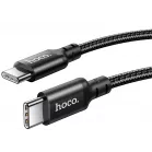 Кабель Hoco X14 TYPE-C TO TYPE-C(52215) USB Type-C (m)-USB Type-C (m) 1м черный