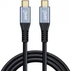 Кабель Premier PD100W/USB 3.1Gen2/4K PCG5916-1.0 USB Type-C (m)-USB Type-C (m) 1м черный