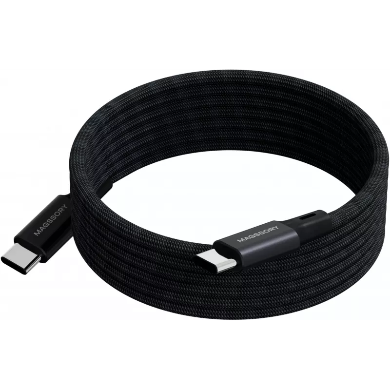 Кабель Magssory CBL001 USB Type-C (m)-USB Type-C (m) 1.2м черный коробка (упак.:1шт)