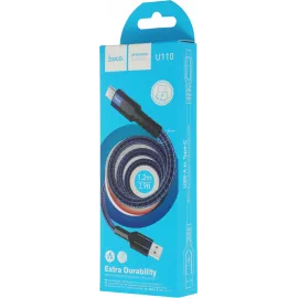 Кабель Hoco U110 70615 USB (m)-USB Type-C (m) 1.2м синий