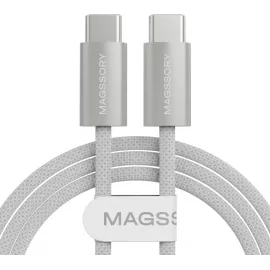 Кабель Magssory CBL002 USB Type-C (m)-USB Type-C (m) 1.5м белый коробка