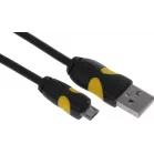Кабель 2A Smooth Connector USB (m)-micro USB (m) 1м черный