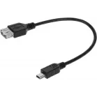 Кабель Buro OTG_MINI 0.2м черный