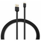 Кабель Buro BHP MICROUSB 1M FLAT USB (m)-micro USB (m) 1м черный плоский