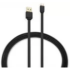 Кабель Buro BHP MICROUSB 1M FLAT USB (m)-micro USB (m) 1м черный плоский