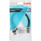 Кабель Buro BHP MICROUSB 1M FLAT USB (m)-micro USB (m) 1м черный плоский