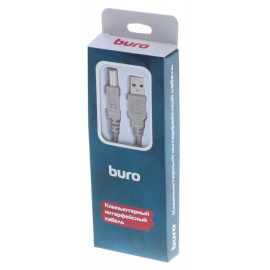 Кабель Buro BHP RET USB_BM18 USB A(m) USB B(m) 1.8м серый блистер