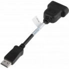 Переходник HP DisplayPort (m) DVI-D (f) 0.19м (FH973AA) черный