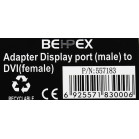 Переходник DisplayPort (m) DVI (f) белый