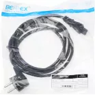 Кабель IEC C5 (3-pin) Евровилка угловой 1.8м (469) черный