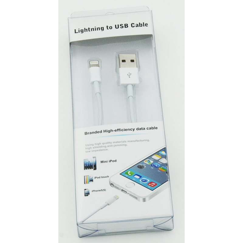 Кабель USB (m)-Lightning (m) 1м белый