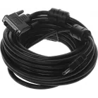 Кабель Buro HDMI (m) DVI-D (m) 10м (HDMI-19M-DVI-D-10M) феррит.кольца черный