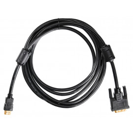 Кабель Buro HDMI-19M-DVI-D-3M HDMI (m) DVI-D (m) 3м феррит.кольца