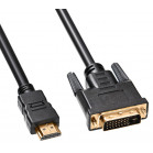 Кабель Buro HDMI (m) DVI-D (m) 3м (HDMI-19M-DVI-D-3M) феррит.кольца